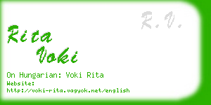 rita voki business card